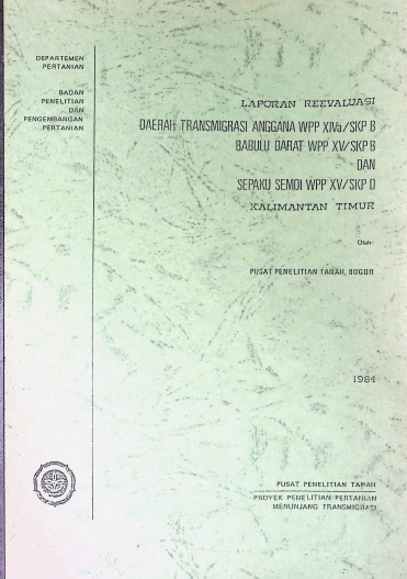 Cover LAPORAN REVALUASI DAERAH TRANSMIGRASI ANGGANA WPP