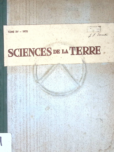 Cover SCIENCES DE LA TERRE