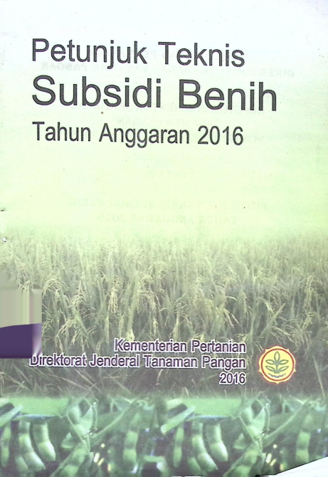 Cover PETUNJUK TEKNIS SUBSIDI TAHUN ANGGARAN 2016