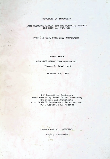 Cover FINAL REPORT COMPUTER OPERATIONS SPECIALIST