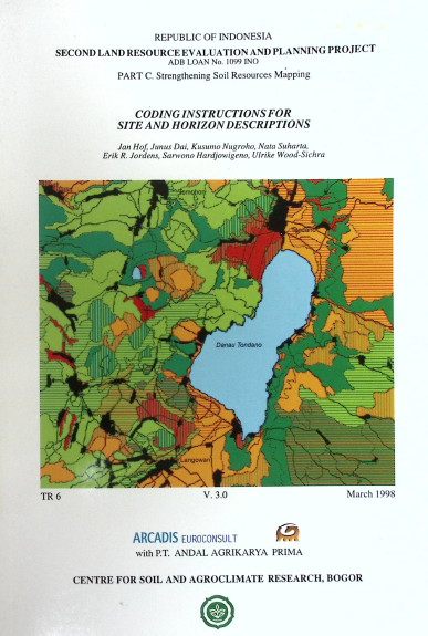 Cover CODING INSTRUCTIONS FOR SITE AND HORIZON DESCRIPTIONS