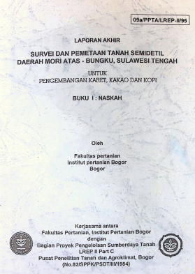 Cover LAPORAN AKHIR SURVEI DAN PTS DAERAH MORI ATAS BUNGKU, SULTENG