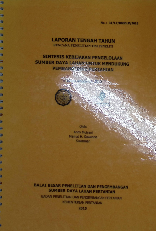 Cover LAPORAN TENGAH TAHUN RENCANA PENELITIAN TIM PENELITU