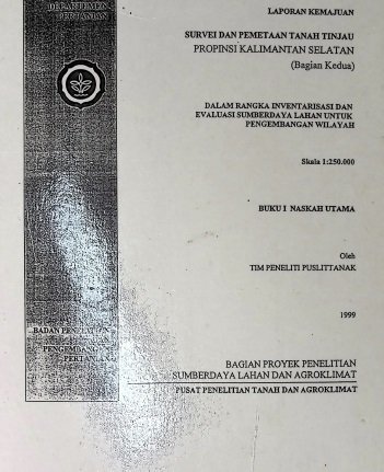 Cover DALAM RANGKA INVENTARISASI DAN EVALUASI SUMBERDAYA LAHAN UNTUK PENGEMBANGAN WILAYAH