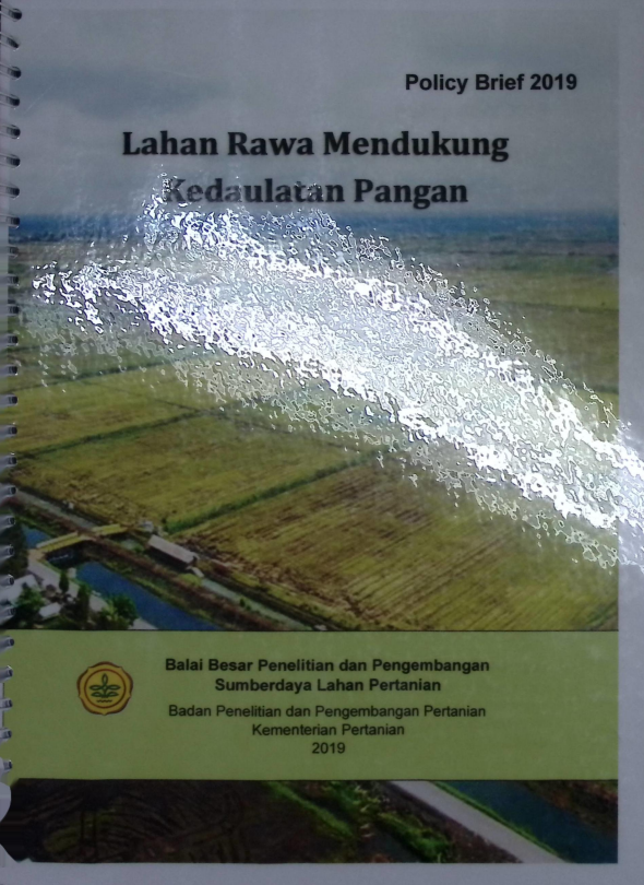 Cover LAHAN RAWA MENDUKUNG KEDAULATAN PANGAN
