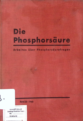 Cover DIE PHOSPHORSAURE