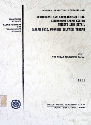 Cover IDENTIFIKASI DAN KARAKTERISIASI FISIK LINGKUNGAN LAHAN KERING TINGKAT SEMI DETAIL