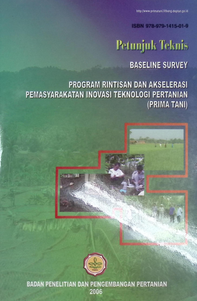 Cover PROGRAM RINTISAN DAN AKSELERASI PEMASYARAKATAN INIVASI TEKNOLOGI PERETANIAN