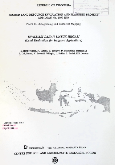 Cover EVALUASI LAHAN UNTUK IRIGASI