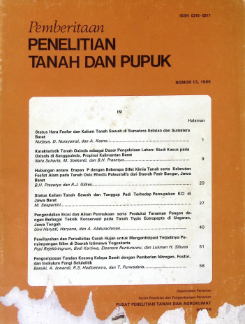 Cover PEMBERITAAN PENELITIAN TANAH DAN PUPUK 2 BUKUK