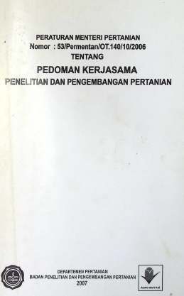Cover PERATURAN MENTERI PERTANIAN