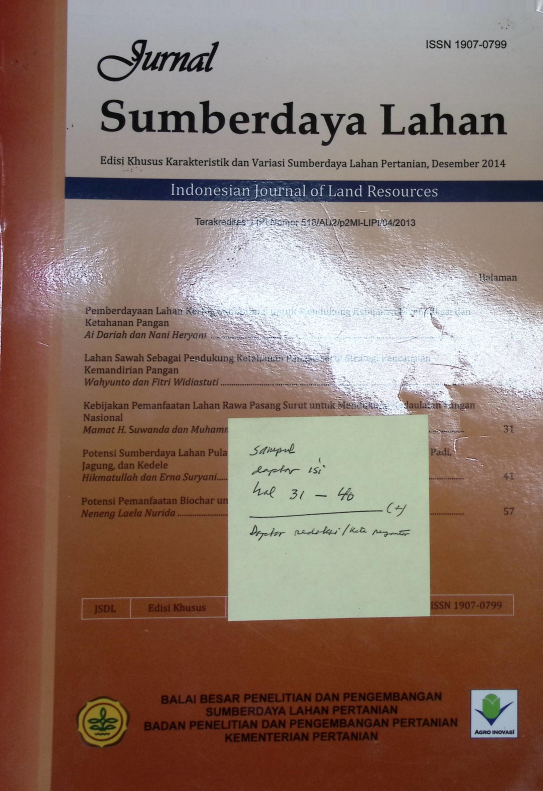 Cover JURNAL SUMBERDAYA LAHAN