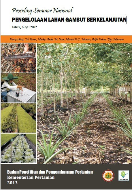 Cover Prosiding Seminar Nasional PENGELOLAAN LAHAN GAMBUT BERKELANJUTAN