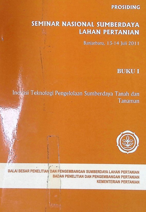 Cover Prosiding Seminar Nasional Sumberdaya Lahan Pertanian
