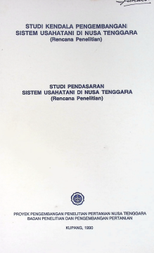 Cover STUDI KENDALA PENGEMBANGAN SISTEM USAHATI DI NTT
