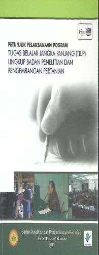 Cover PETUNJUK PELAKSANAAN TUGAS BELAJAR JANGKA PANJANG (TBJP) LINGKUP BADAN PENELITIAN DAN PENGEMBANGAN PERTANIAN