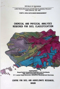Cover CHEMICAL AND PHYSICAL ANALYSES REQUIRED FOR SOIL CLASSIFICATION