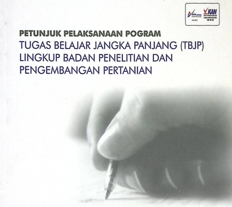 Cover PETUNJUK PLAKSANAAN TUGAS BELAJAR JANGKA PANJANG (TBJP) LINGKUP BADAN PENELITIAN DAN PENGEMBANGAN PERTANIAN