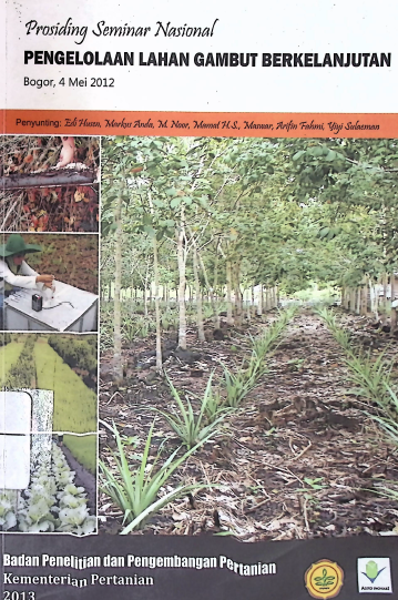 Cover PROSIDING SEMINAR NASIONAL PENGELOLAAN LAHAN GAMBUT BERKELANJUTAN (2)