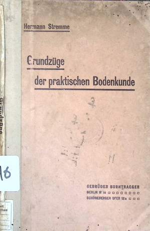 Cover GRUNDDZUGE DER PRAKTISCHEN BODENKUNDE