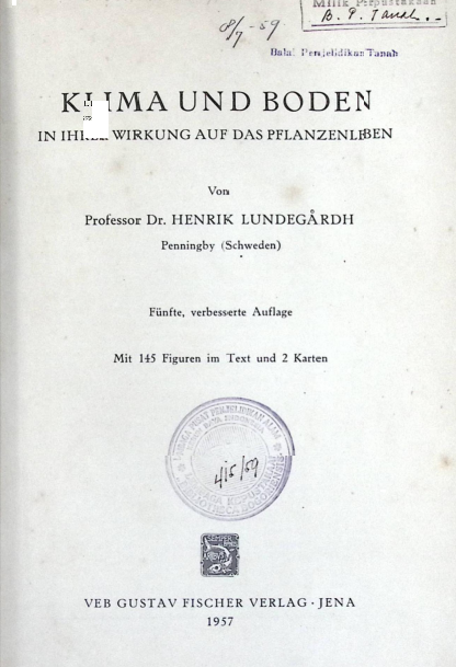 Cover KLIMA UND BODEN