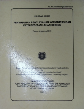 Cover PENYUSUNAN PEWILAYAHAN KOMODITAS DAN KETERSEDIAAN LAHAN KERING