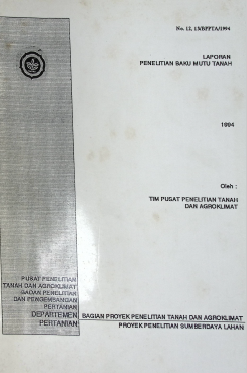 Cover LAPORAN PENELITIAN BAKU MUTU TANAH