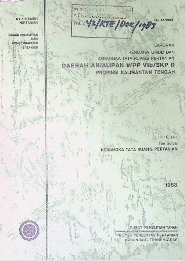 Cover LAPORAN RENCANA UMUM DAN KERANGKA TATA RUANG SKP D.