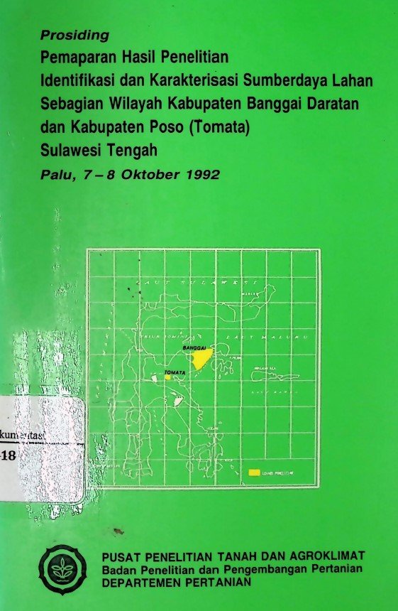 Cover Prosiding Pemaparan Hasil Penelitian Identifikasi dan Karakterisasi Sumber Daya