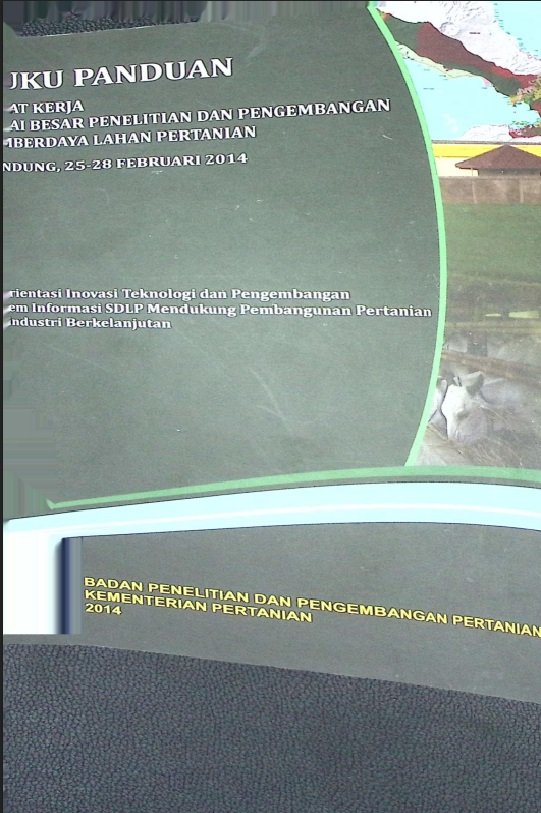 Cover BUKU PANDUAN RAPAT KERJA BALAI BESAR PENELITIAN DAN PENGEMBANGAN SUMBERDAYA LAHAN PERTANIAN