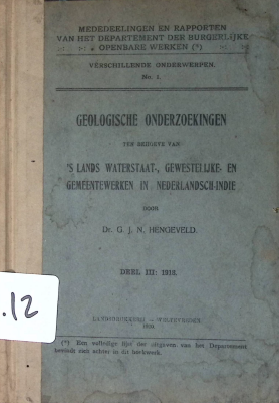 Cover GEOLOGISCHE ONDERZOEKINGEN