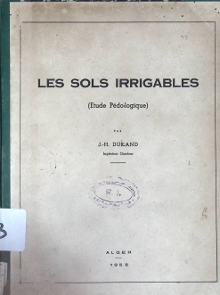 Cover LES SOLS IRRIGABLES