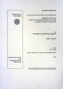 Cover EVALUASI PROYEK TRANSMIGRASI PANGKOH PROPINSI KALIMANTAN TENGAH