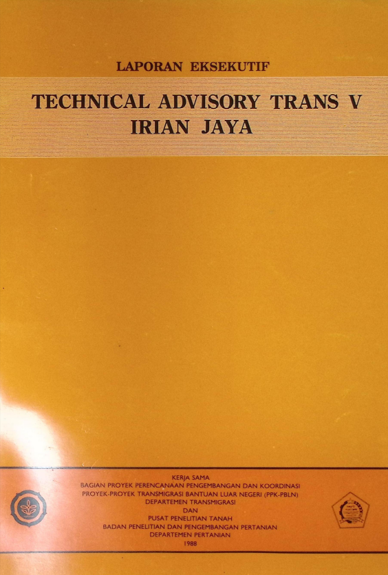 Cover TECHNICAL ADVISORY TRANS V IRIAN JAYA 2