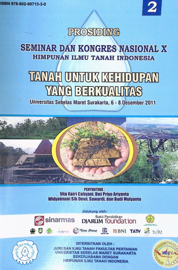 Cover PROSIDING SEMINAR DAN KONGRES NASIONAL X HIMPUNAN ILMU TANAH INDONESIA (2)
