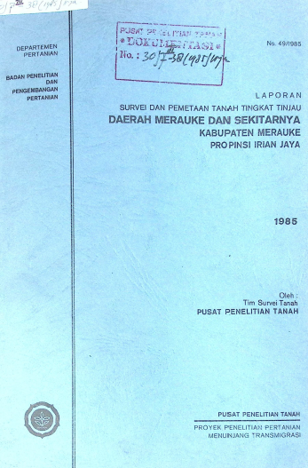 Cover SURVEI DAN PTTT DAERAH MARAUKE DAN SEKITARNYA