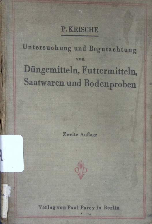 Cover DUNGEMITTELN, FUTTEMITTELN