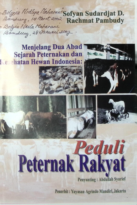 Cover MENJELANG DUA ABAD SEJARAH PERTENAKAN DAN KESEHATAN HEWAN INDONESIA