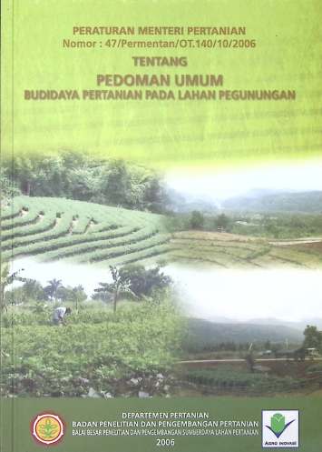 Cover PEDOMAN UMUM BUDAYA PERTANIAN PADA LAHAN PEGUNUNGAN