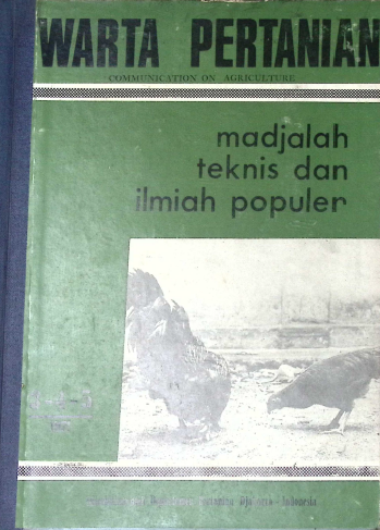 Cover WARTA PERTANIAN 1971