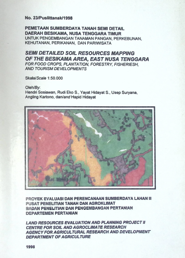 Cover PEMETAAN SUMBER DAYA TANAH DAERAH BERSIKAMA NTT