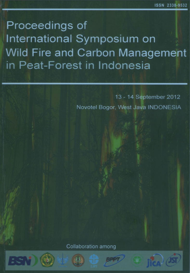 Cover Proceedings of Iternational Symposium on Wild Fire and carbon management in Peat-Forest in Indonesia