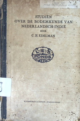 Cover STUDIEN OVER DE BODEMKUNDE VAN NEDELANDSCH-INDIE DOOR C.H. EDELMAN
