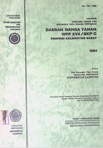 Cover DAERAH NANGA TAMAN WPP XVa SKPC provinsi kalimantan barat