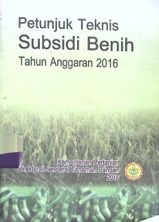 Cover PETUNJUK TEKNIS SUBSIDI BENIH TAHUN ANGGARAN 2016