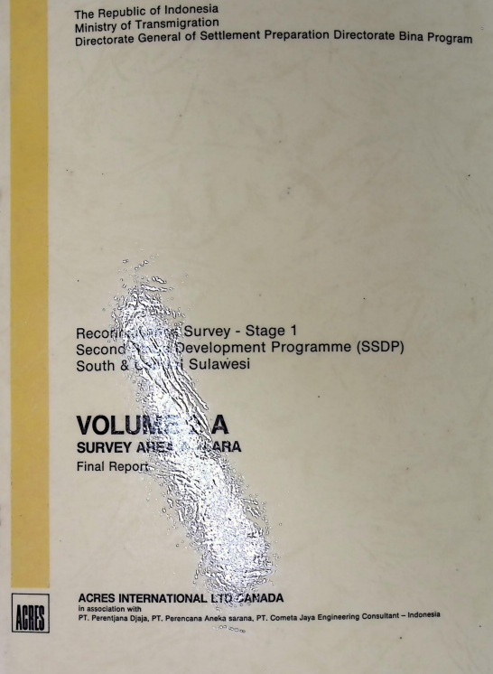 Cover VOLUME 2 A SURVEI AREA A - LARA FINAL REPORT