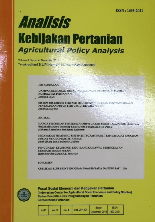 Cover Analisis Kebijakan Pertanian