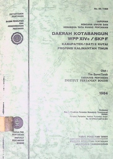 Cover LAPORAN  RENCANA UMUM DAN KERANGKA TAT RUANG PERTANIAN