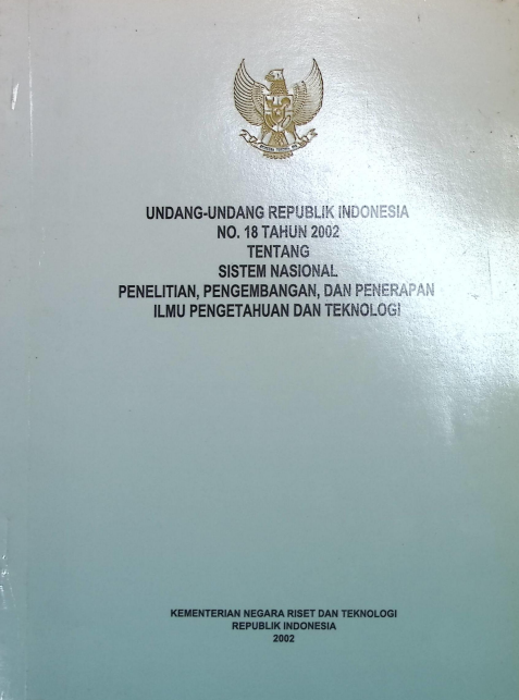 Cover UU RI NO 18 TAHUN 2002