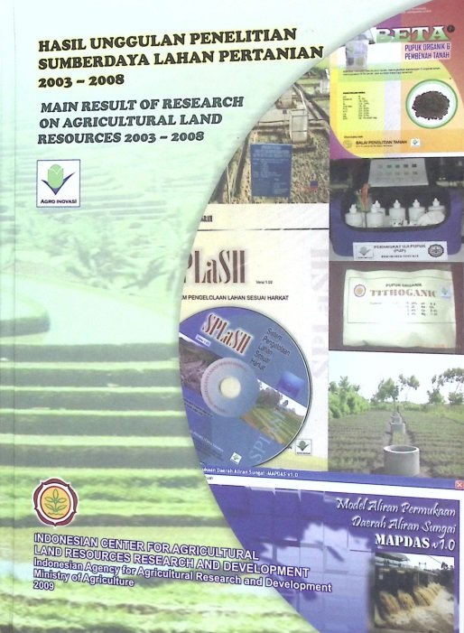 Cover HASIL UNGGULAN PENELITIAN SUMBER DAYA 2003-2008